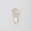 White cotton sweat-absorbing and odor-proof mid-calf socks for both men and women details Picture